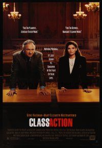 8z238 CLASS ACTION DS 1sh '91 Gene Hackman & Mary Elizabeth Mastrantonio in fight of their lives!