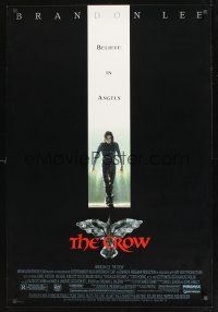 8z280 CROW 1sh '94 Brandon Lee's final movie, believe in angels, cool image!