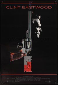 8z311 DEAD POOL 1sh '88 Clint Eastwood as tough cop Dirty Harry, cool smoking gun image!
