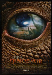 8z328 DINOSAUR advance 1sh '00 Disney, great image of prehistoric world in dinosaur eye!