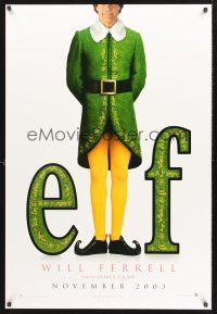 8z350 ELF teaser DS 1sh '03 Jon Favreau directed,James Caan & Will Ferrell in Christmas comedy!