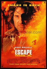 8z365 ESCAPE FROM L.A. advance 1sh '96 John Carpenter, Kurt Russell returns as Snake Plissken!