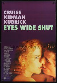 8z384 EYES WIDE SHUT 1sh '99 Stanley Kubrick, romantic c/u of Tom Cruise & Nicole Kidman!