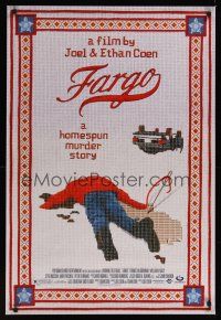 8z392 FARGO 1sh '96 a homespun murder story from the Coen Brothers, great image!