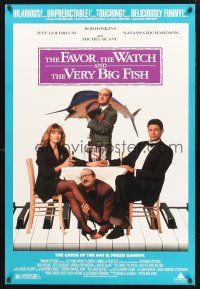 8z400 FAVOR, THE WATCH & THE VERY BIG FISH DS 1sh '91 Hoskins, Jeff Goldblum, Natasha Richardson!