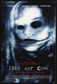 8z401 FEAR DOT COM advance DS 1sh '02 William Malone, spooky horror image!