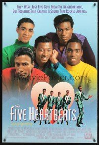 8z410 FIVE HEARTBEATS 1sh '91 Robert Townsend directed, Harry J. Lennix, Theresa Randle, R&B!