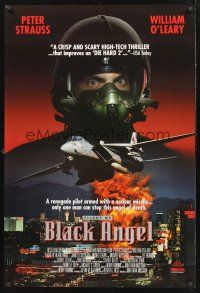 8z412 FLIGHT OF BLACK ANGEL video 1sh '91 Peter Strauss, renegade pilot armed with nuclear missile!