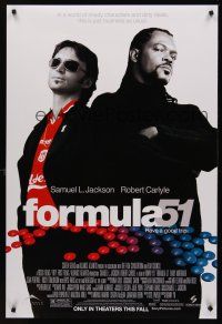8z420 FORMULA 51 advance DS 1sh '01 Samuel L. Jackson & Robert Carlyle, drug dealers!