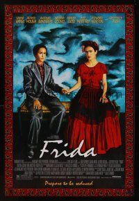 8z430 FRIDA 1sh '02 artwork of sexy Salma Hayek as artist Frida Kahlo!