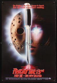 8z433 FRIDAY THE 13th PART VII int'l 1sh '88 The New Blood, Jason is back, slasher horror sequel!