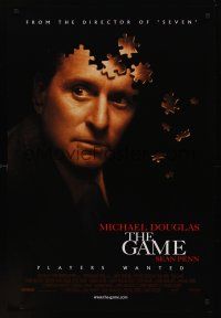 8z438 GAME int'l 1sh '97 cool image of Michael Douglas partly made of puzzle pieces!