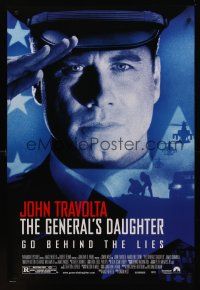 8z441 GENERAL'S DAUGHTER DS 1sh '99 Madeline Stowe, close up of John Travolta!