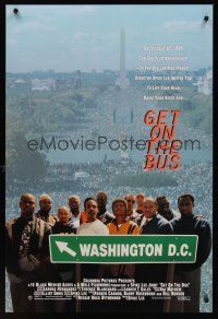 8z447 GET ON THE BUS int'l DS 1sh '96 Spike Lee, one-year Million Man March anniversary!
