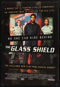 8z467 GLASS SHIELD DS 1sh '95 Charles Burnett, Elliott Gould, Ice Cube, tough-looking Lori Petty!