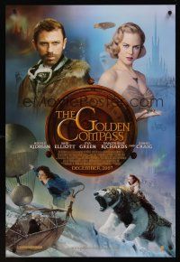 8z480 GOLDEN COMPASS advance DS 1sh '07 sexy Nicole Kidman, Daniel Craig, Dakota Blue Richards!