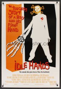 8z531 IDLE HANDS int'l DS 1sh '99 a touching story of a boy and his right hand, cool artwork!