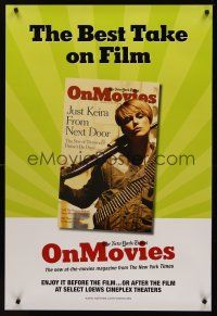 8z626 NEW YORK TIMES ON MOVIES DS 1sh '05 movie magazine, Keira Knightley as Domino!