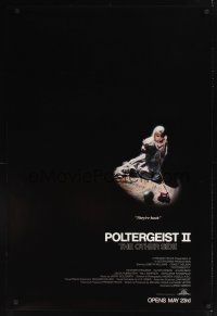 8z651 POLTERGEIST II advance 1sh '86 JoBeth Williams, The Other Side, they're baaaack!
