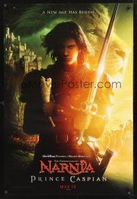 8z655 PRINCE CASPIAN teaser DS 1sh '08 Ben Barnes in the title role, cool fantasy imagery, Narnia!