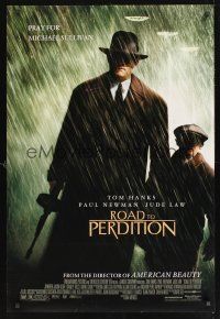 8z666 ROAD TO PERDITION DS 1sh '02 Sam Mendes directed, Tom Hanks, Paul Newman, Jude Law