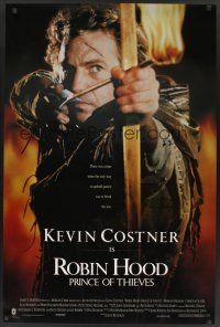 8z667 ROBIN HOOD PRINCE OF THIEVES int'l 1sh '91 cool image of Kevin Costner w/flaming arrow!