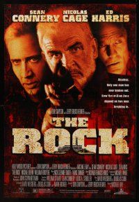 8z668 ROCK DS 1sh '96 Sean Connery, Nicolas Cage, Ed Harris, Alcatraz, directed by Michael Bay!