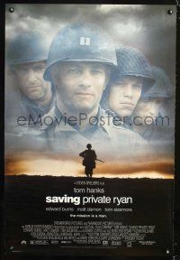 8z680 SAVING PRIVATE RYAN DS 1sh '98 Steven Spielberg, Tom Hanks, Tom Sizemore, Matt Damon!