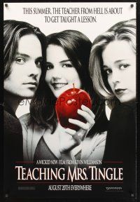 8z731 TEACHING MRS. TINGLE teaser DS 1sh '99 sexy Katie Holmes holding an apple!