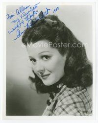 9a046 ANN RUTHERFORD signed 8x10 REPRO still '87 head & shoulders portrait of the pretty actress!