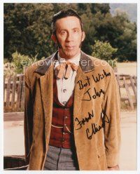 9a056 FRANK COLLISON signed color 8x10 REPRO still '97 in costume from Dr. Quinn: Medicine Woman!