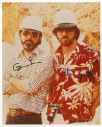 9a059 GEORGE LUCAS/STEVEN SPIELBERG signed color 8x10 REPRO still '83 BOTH the legendary directors!