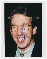 9a091 TIM ALLEN signed color 8x10 REPRO still '00s head & shoulders smiling portrait with glasses!
