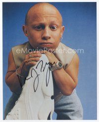 9a095 VERNE TROYER signed color 8x10 REPRO still '00s great close portrait of Mini Me!