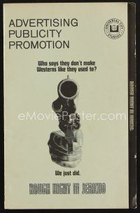 9a306 ROUGH NIGHT IN JERICHO pressbook '67 Dean Martin & George Peppard, cool gun image!