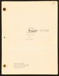 9a209 FAST BREAK revised draft script May 17, 1978 screenplay by Sandor Stern and Marc Kaplan!