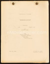 9a224 MAN-EATER OF KUMAON continuity & dialogue script June 1948, screenplay by Bartlett & Meltzer!