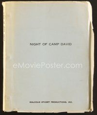 9a230 NIGHT OF CAMP DAVID final draft script April 6, 1966, screenplay by Young & Smith!