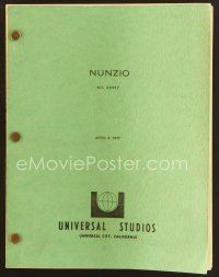 9a231 NUNZIO first draft script April 4, 1977, screenplay by James Andronica!