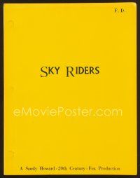 9a240 SKY RIDERS final draft script '76 screenplay by Jack DeWitt and Stanley Mann!