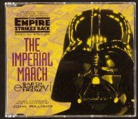 9a121 EMPIRE STRIKES BACK CD '97 original score by Williams, cool die-cut disc of Vader's head!
