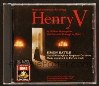 9a128 HENRY V soundtrack CD '90 original score by Patrick Doyle & Simon Rattle!
