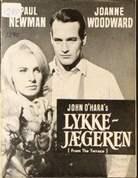 9a157 FROM THE TERRACE Danish program '60 Paul Newman & sexy Joanne Woodward, different images!