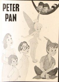 9a177 PETER PAN Danish program R60s Walt Disney animated cartoon fantasy classic, different!