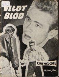 9a180 REBEL WITHOUT A CAUSE Danish program '58 Nicholas Ray, different images of James Dean!