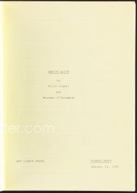 9a201 ARRIVE ALIVE fourth draft script January 22, 1990, screenplay by Glazer & O'Donoghue!