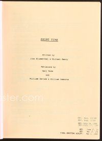9a238 SHORT TIME revised draft script May 2, 1989, screenplay by John Blumenthal and Michael Berry!