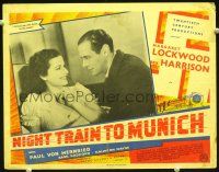 9b535 NIGHT TRAIN TO MUNICH English LC '40 Margaret Lockwood laughs at Rex Harrison, Carol Reed!