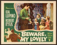 9b145 BEWARE MY LOVELY LC #1 '52 Robert Ryan offers something to five scared little kids!