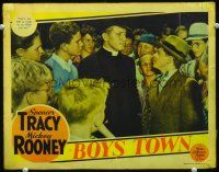 9b174 BOYS TOWN LC '38 Spencer Tracy tells Mickey Rooney he's not as tough as he thinks!